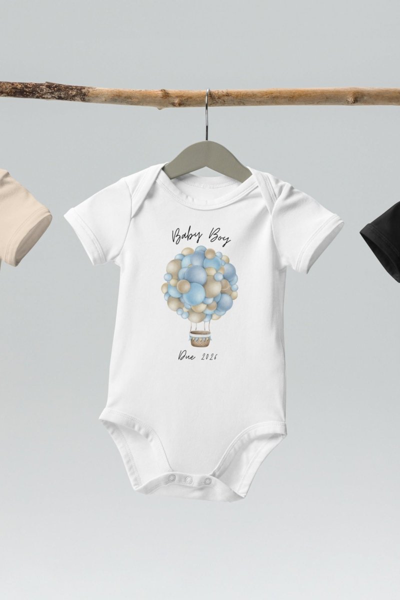 Baby Boy Due (Personalised Name Bodysuit)
