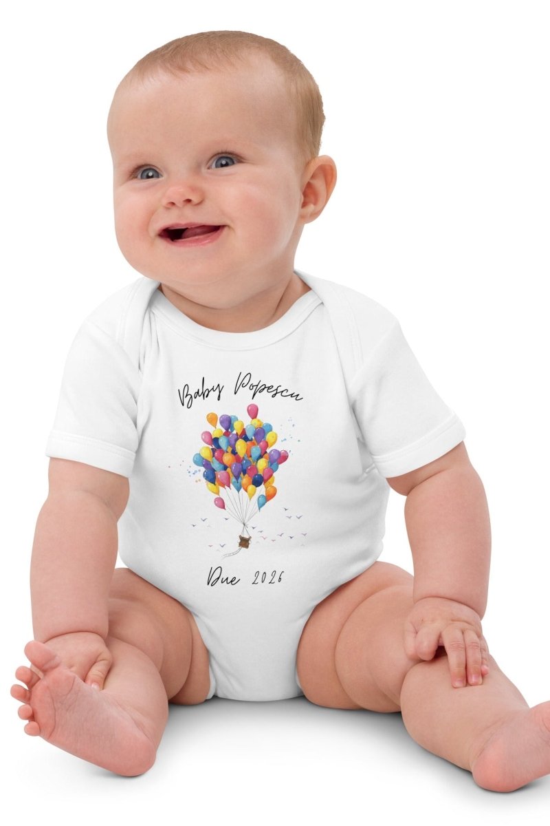 Baby Surname Due (Personalised Name Bodysuit)