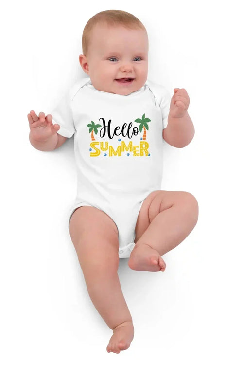 Hello Summer Bodysuit in White