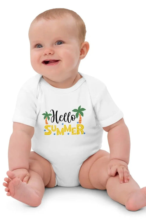Hello Summer Bodysuit in White