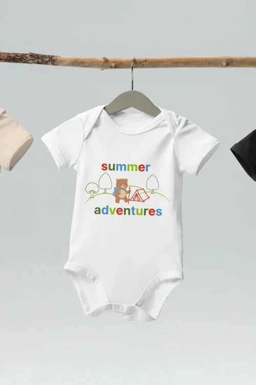 Summer Adventures Bodysuit in White