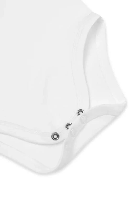 Orange Personalised Bodysuit in White