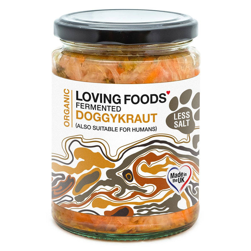 Organic Doggykraut – Raw Unpasteurised Sauerkraut for Dogs 475g Low Salt