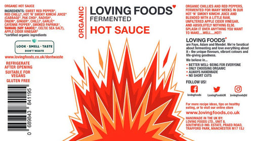 Organic Fermented Hot Sauce – Unpasteurised Chilli Sauce 150ml Vegan