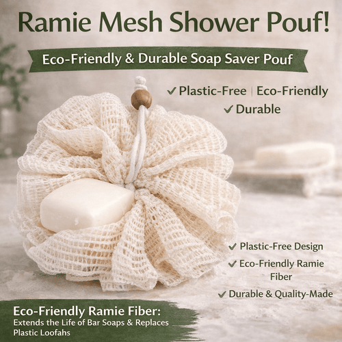 Mesh Shower Pouf