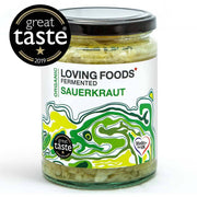 Organic Sauerkraut – Raw Unpasteurised Fermented Cabbage 475g Vegan