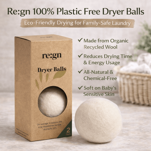 Organic Wool Tumble Dryer Balls - 2 Pack