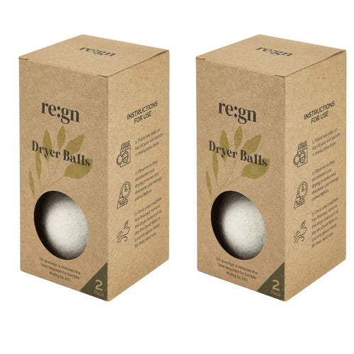 Organic Wool Tumble Dryer Balls - 2 Pack