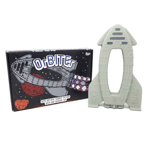 OrBITEr® Rocket - Natural Rubber Space Teether Baby Toy