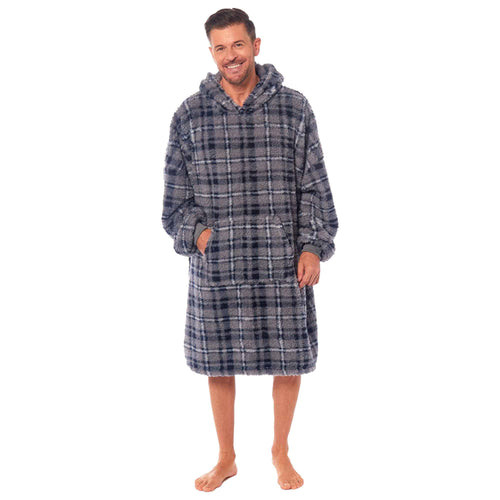 Daisy Dreamer Oversized Mens Hooded Blanket Sweatshirt With Sherpa Lining Cotton Rich Super Soft Everyday