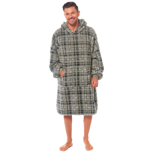 Daisy Dreamer Oversized Mens Hooded Blanket Sweatshirt With Sherpa Lining Cotton Rich Super Soft Everyday