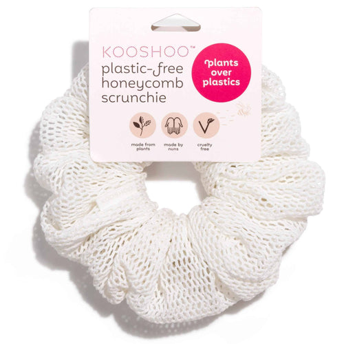 Oversized Plastic-Free Honeycomb Scrunchie – Organic Cotton