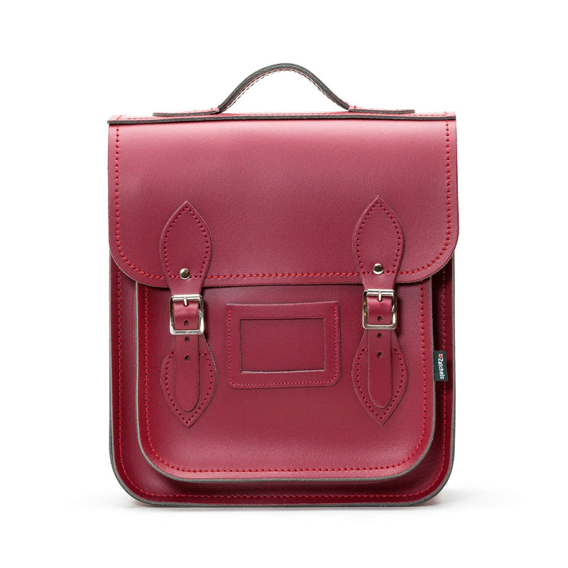Handmade Leather City Backpack - Oxblood