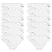 Daisy Dreamer 12 Pack Women 100% Cotton High Leg Bikini Briefs With Stretch Waistband