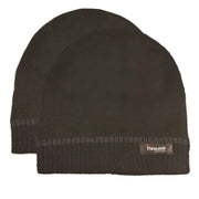 Sock Stack Pack Of 2 Striped Fleece Beanie Hats With 3M Thinsulate Insulation Quick Dry