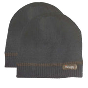 Sock Stack Pack Of 2 Striped Fleece Beanie Hats With 3M Thinsulate Insulation Quick Dry
