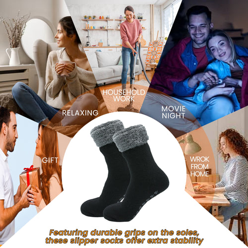 Sock Stack Feather Soft TOT Slipper Socks For Women Fleece Lined Indoor Cosy Winter UK 4-8