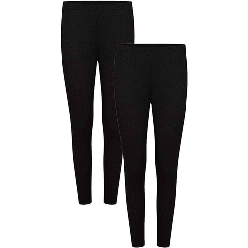 Daisy Dreamer Womens Thermal Pants 2 Pack Cotton Rich Insulating Yarn Ribbed Comfort Fit