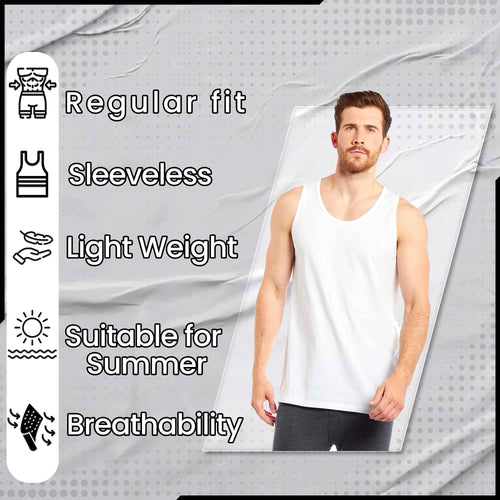 Sock Stack Pack Of 6 Mens Cotton Blend Gym Muscle Vests Fitted Lightweight Breathable