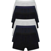 Sock Stack Pack Of 6 Mens Cotton Rich Comfort Fit Boxer Trunks Breathable Stretch
