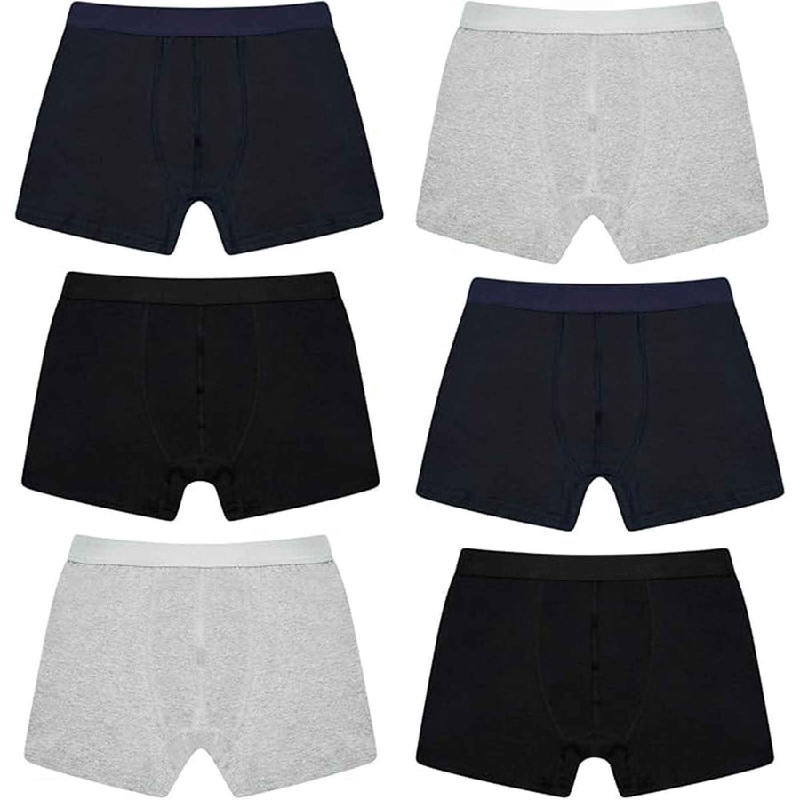 Sock Stack Pack Of 6 Mens Cotton Rich Comfort Fit Boxer Trunks Breathable Stretch