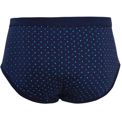 Sock Stack Pack Of 6 Men's Printed Cotton Blend Briefs Classic Fit Underwear Multipack Cotton Rich Comfort Fit
