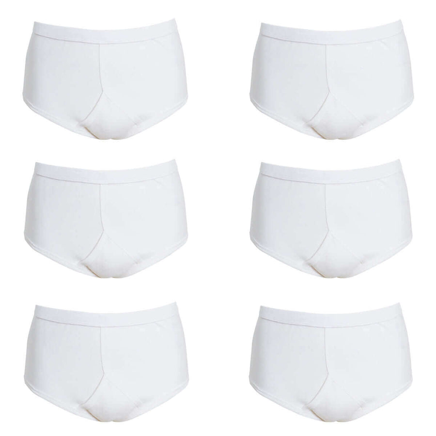 Sock Stack Pack Of 6 Mens Organic Cotton Y Front Underpants Breathable Moisture Wicking
