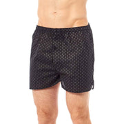 Sock Stack Men's Woven Boxers 6 Pack Loose Fit Comfort Waistband Cotton Mix Multipack Cotton Rich Comfort Fit