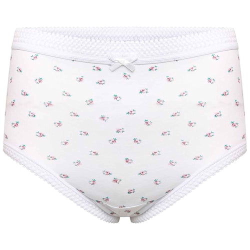 Sock Stack Pack Of 6 Womens 100% Cotton Maxi Briefs Full Coverage Breathable Everyday