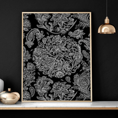 Wall art bohemian | set of 3 framed wall art prints