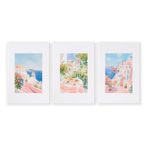 Pastel Wall Art | Set of 3 Beach Decor Wall art Prints