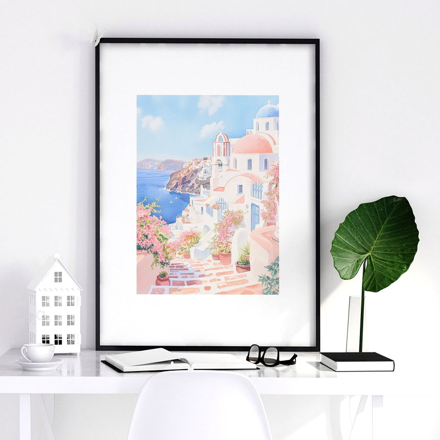 Pastel Wall Art | Set of 3 Beach Decor Wall art Prints