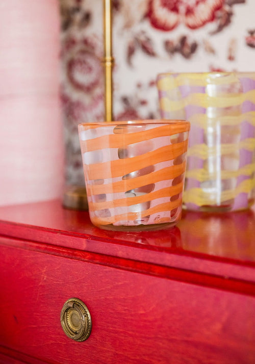 Artisan Made Glass Candle Holder