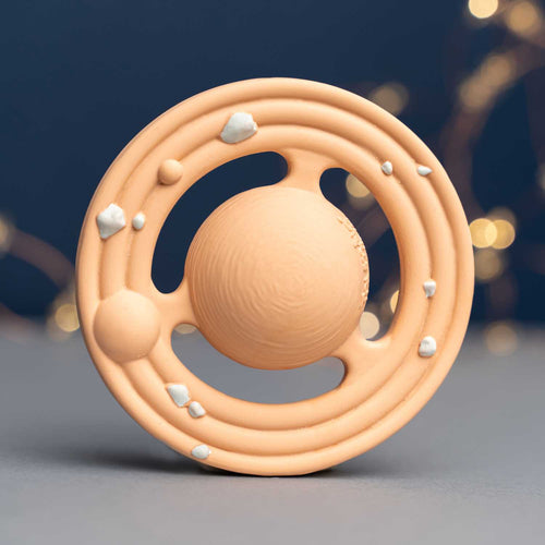 Planet CH3W® Ringed Planet - Natural Rubber Space Teether Toy