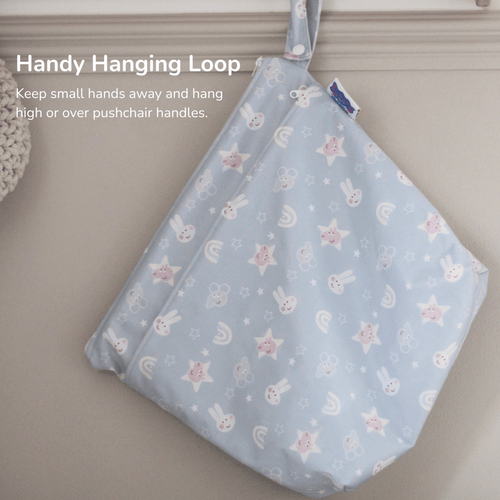 Peppa Pig Grab & Go Nappy Wet Bag - Pink Rainbows