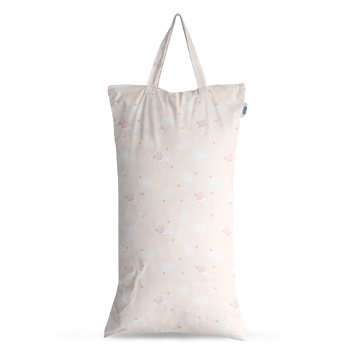Peppa Pig XL Wet Bag Reusable Cloth Nappy Pail - Peppa Clouds