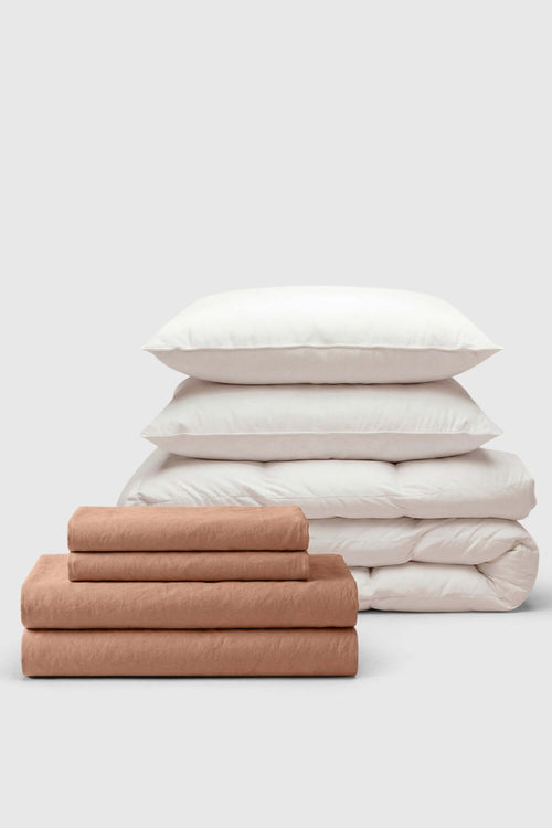 Percale Move-In Bedding Set
