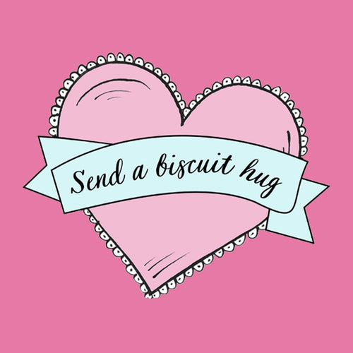 Biscuiteers x Olivia Rubin Rainbow Croissant Letterbox Biscuit