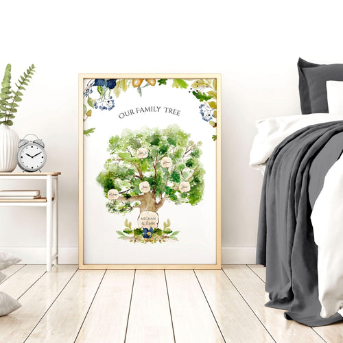 Family Tree Wall Art – Personalised Print