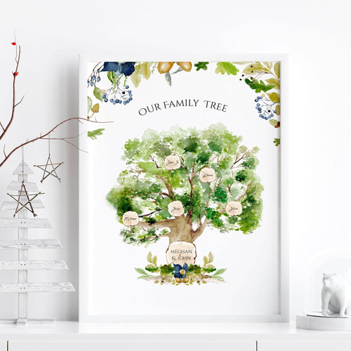 Family Tree Wall Art – Personalised Print