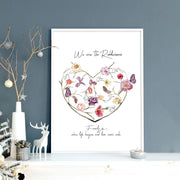 Family tree design wall art print