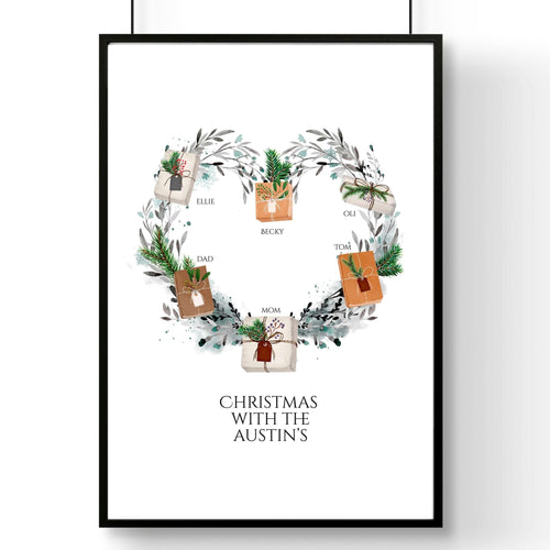Personalized gift for family wall art