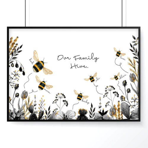 Personalized gifts family wall art print