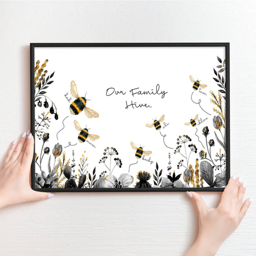 Personalized gifts family wall art print