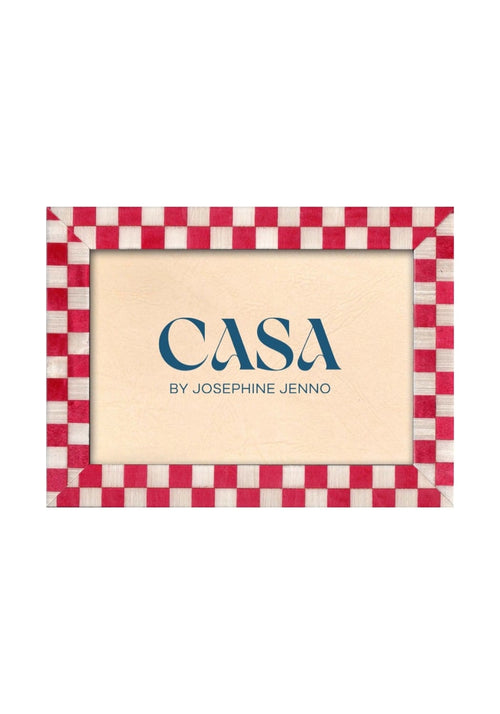Classic Red Checkered Frame 7x5"