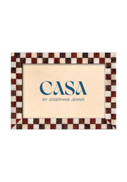 Rustic Brown Checkered Frame 7x5"