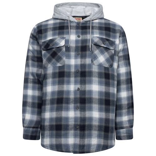 Wrangler Padded Hooded Shirt Jacket