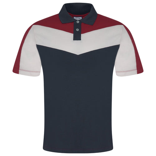 Evryone Contrast Stripe Polo Shirt