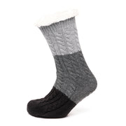 Tom Franks 1 Pair Chunky Knit Sherpa Slipper Socks