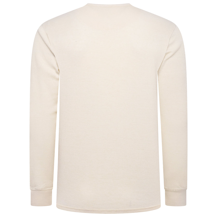 One Brand Crew Neck Waffle Knit T-Shirt